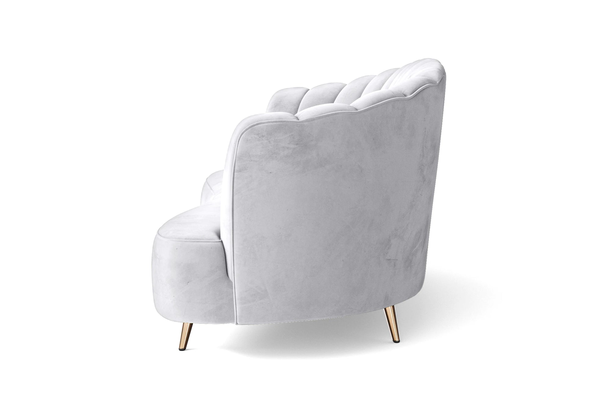 Elena 2 Seater Sofa Silver Velvet