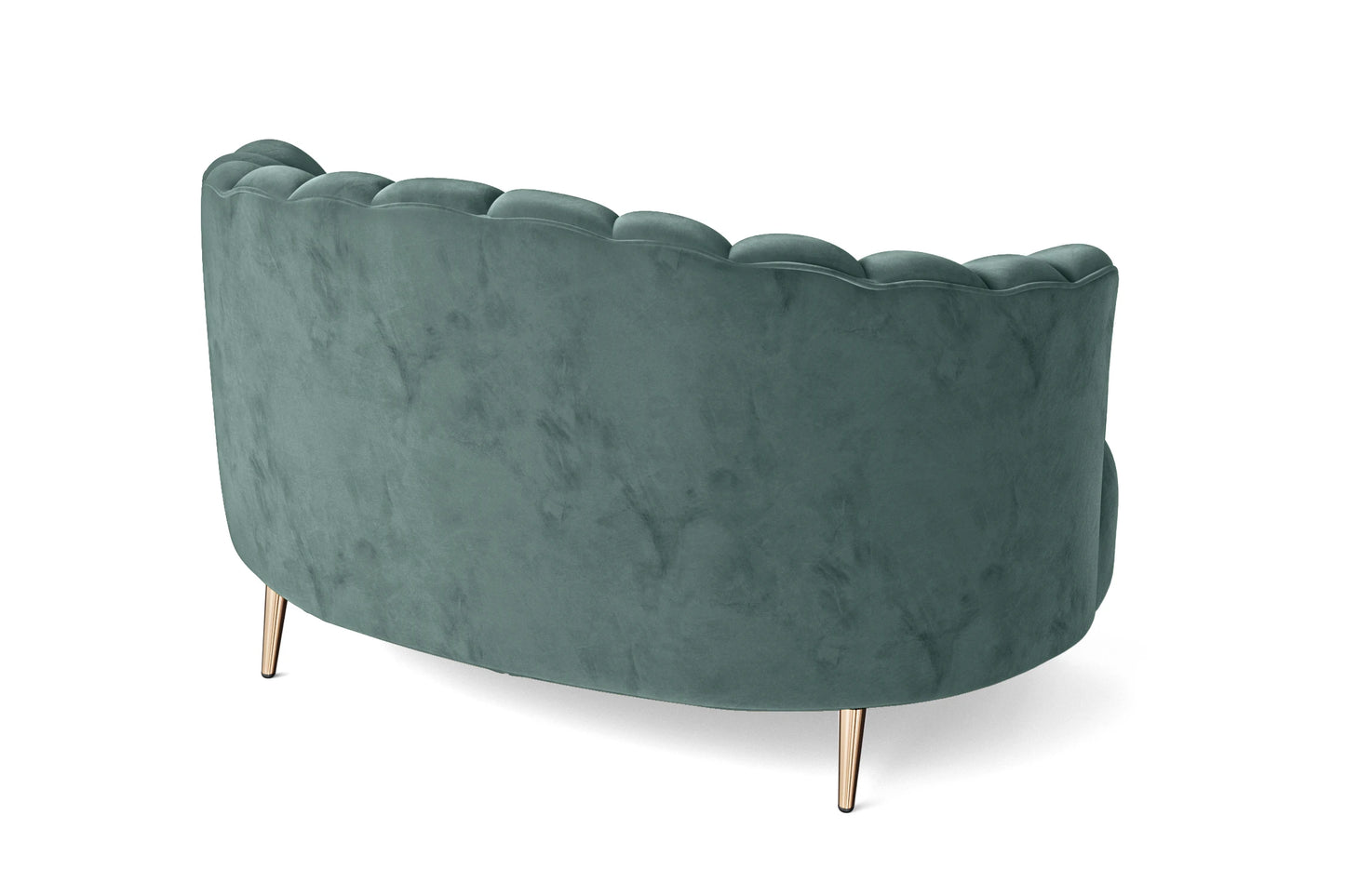 Elena 2 Seater Sofa Teal Velvet