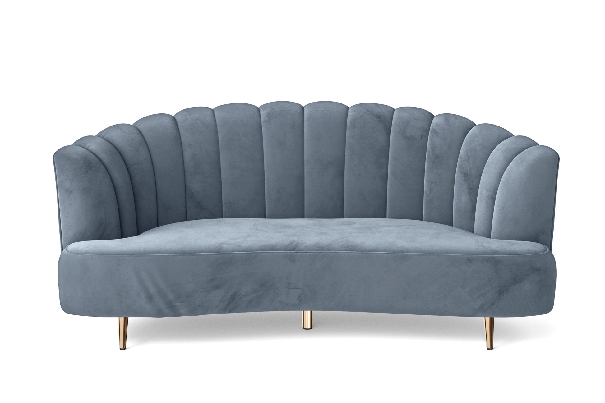 Elena 3 Seater Sofa Baby Blue Velvet