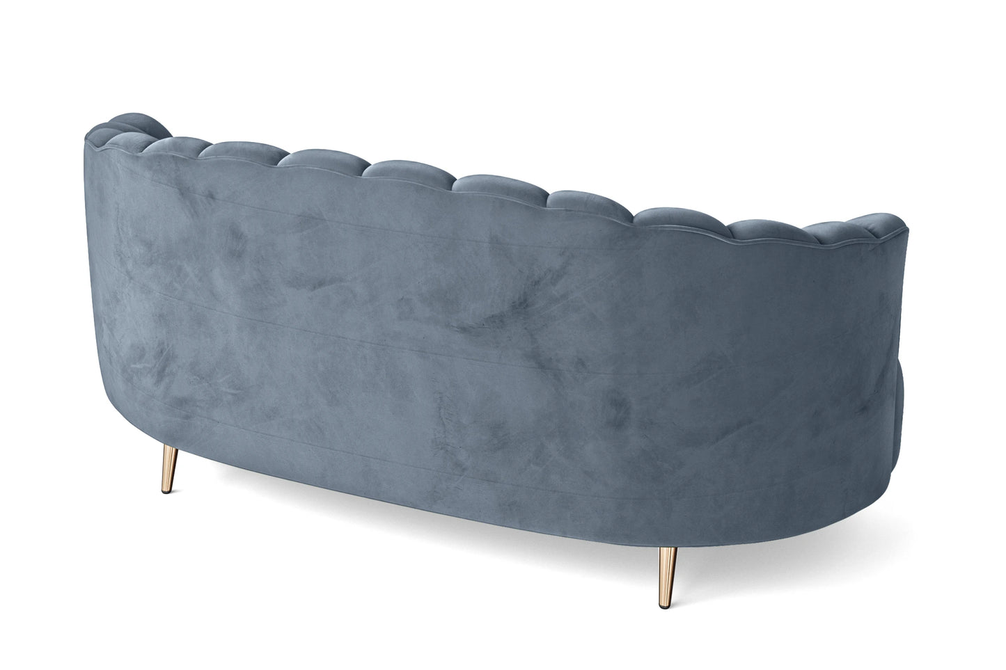 Elena 3 Seater Sofa Baby Blue Velvet