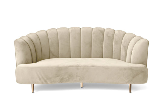 Elena 3 Seater Sofa Cream Velvet