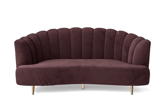 Elena 3 Seater Sofa Grape Velvet