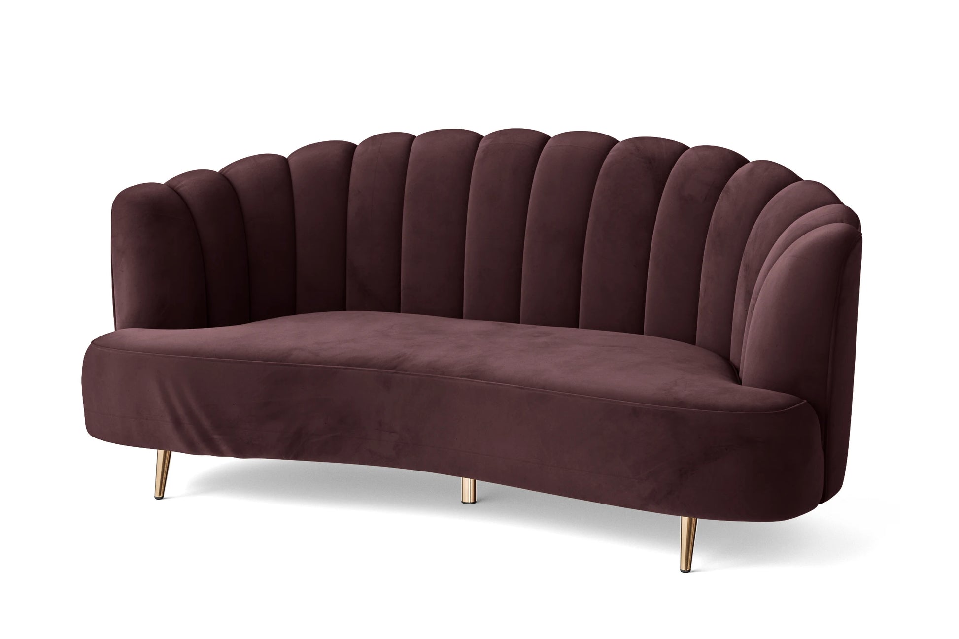 Elena 3 Seater Sofa Grape Velvet