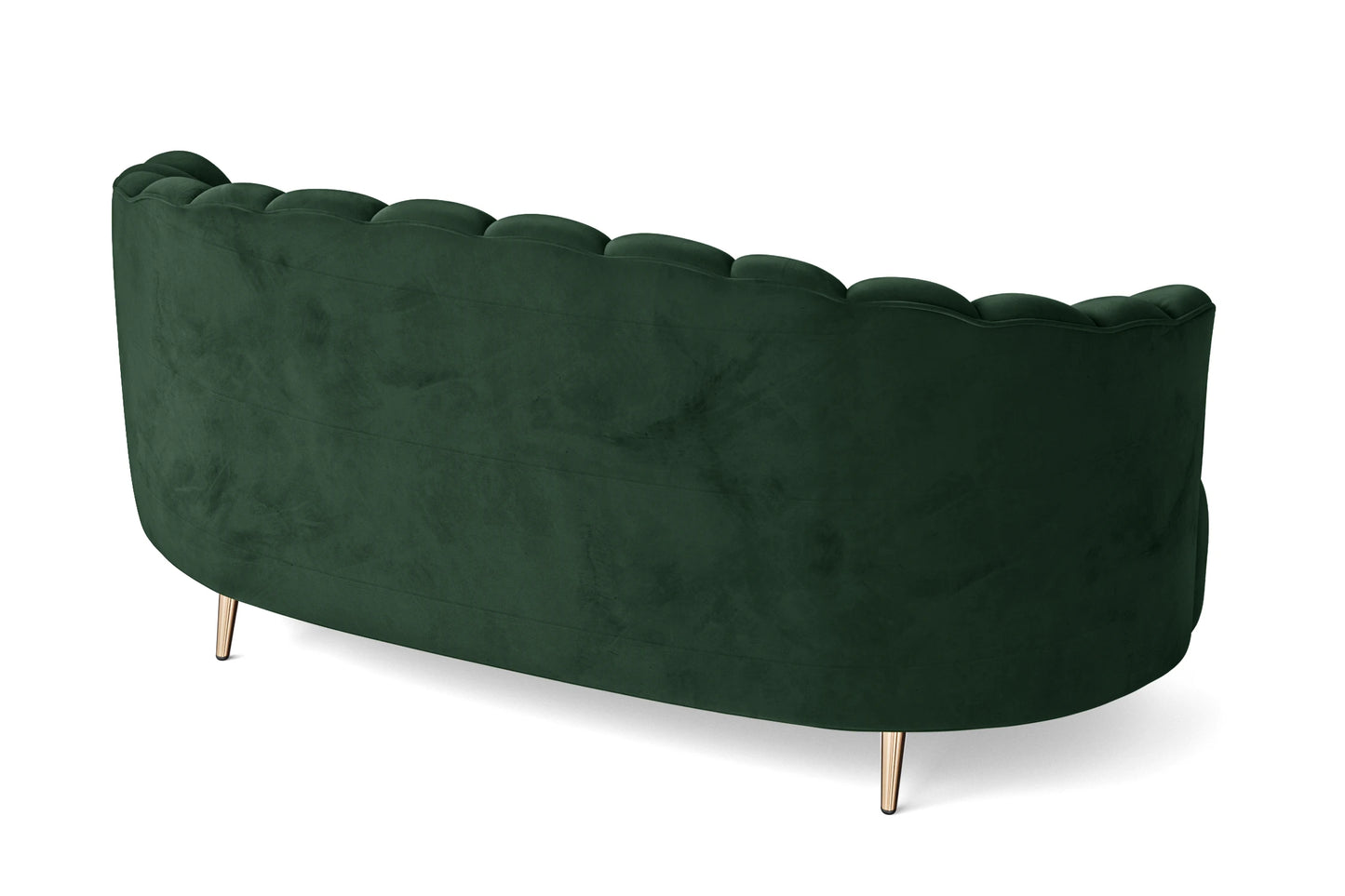 Elena 3 Seater Sofa Green Velvet