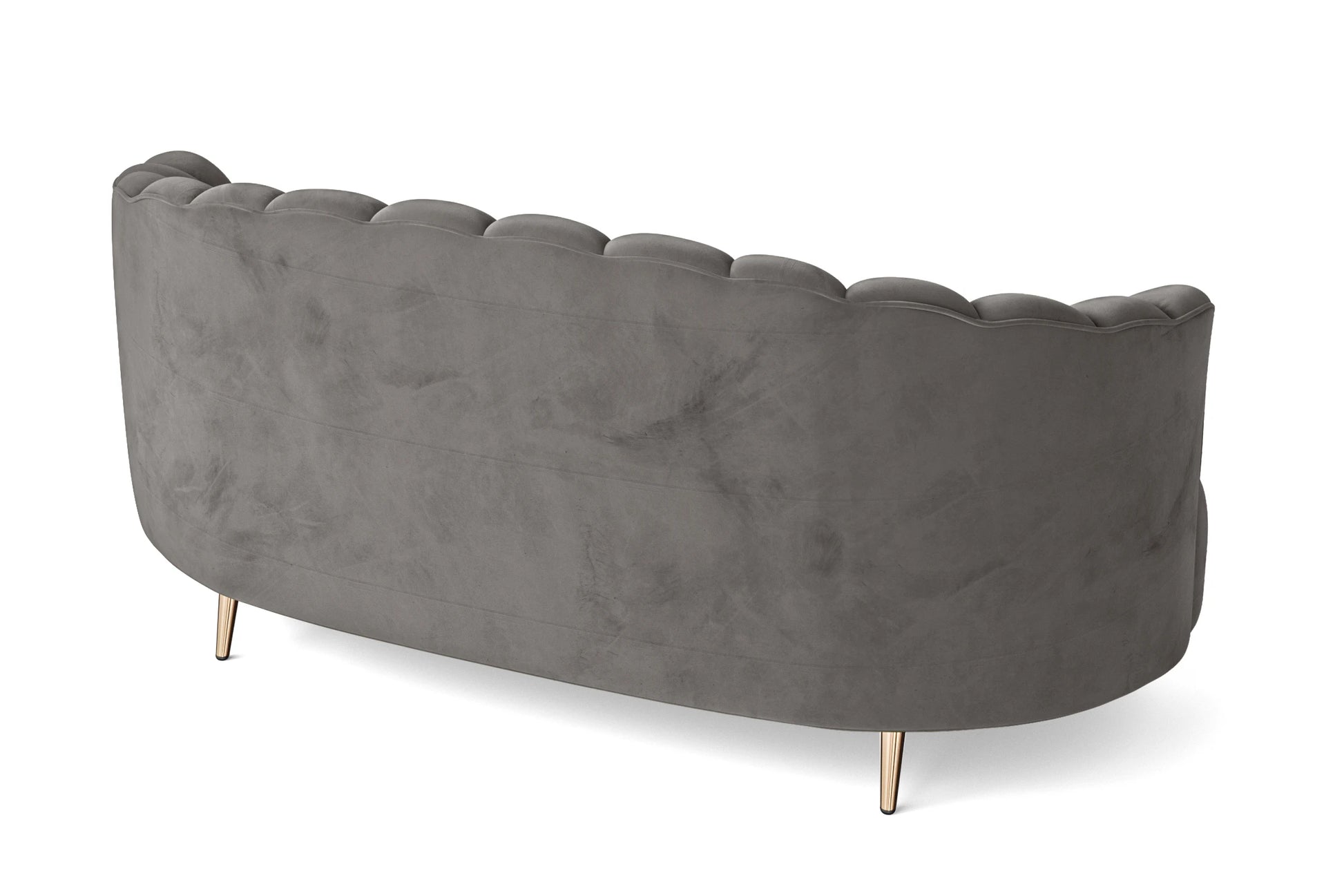 Elena 3 Seater Sofa Grey Velvet