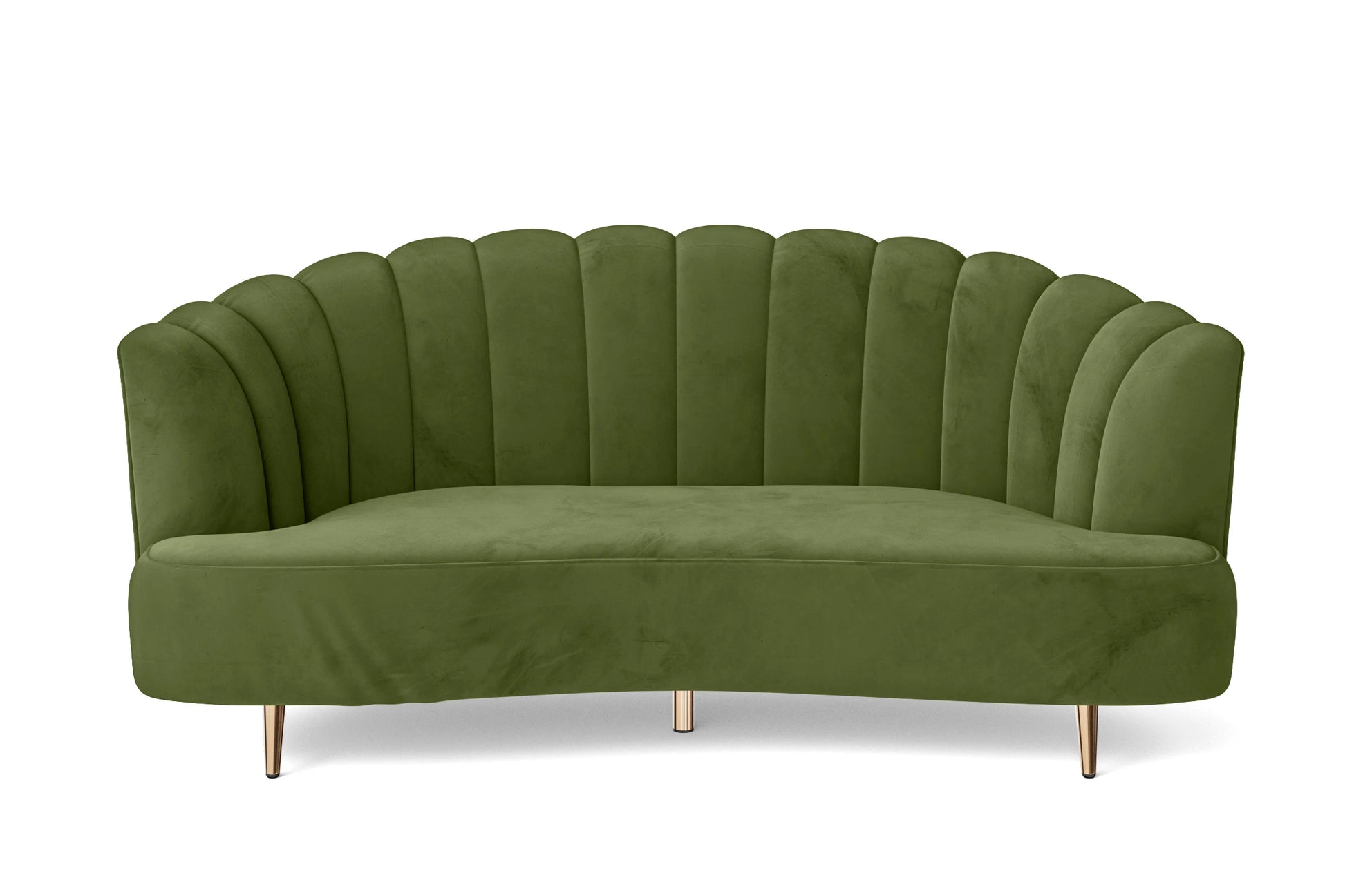 Elena 3 Seater Sofa Lime Velvet