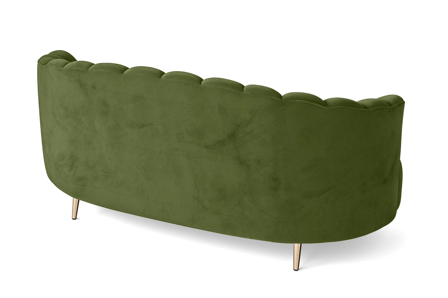 Elena 3 Seater Sofa Lime Velvet