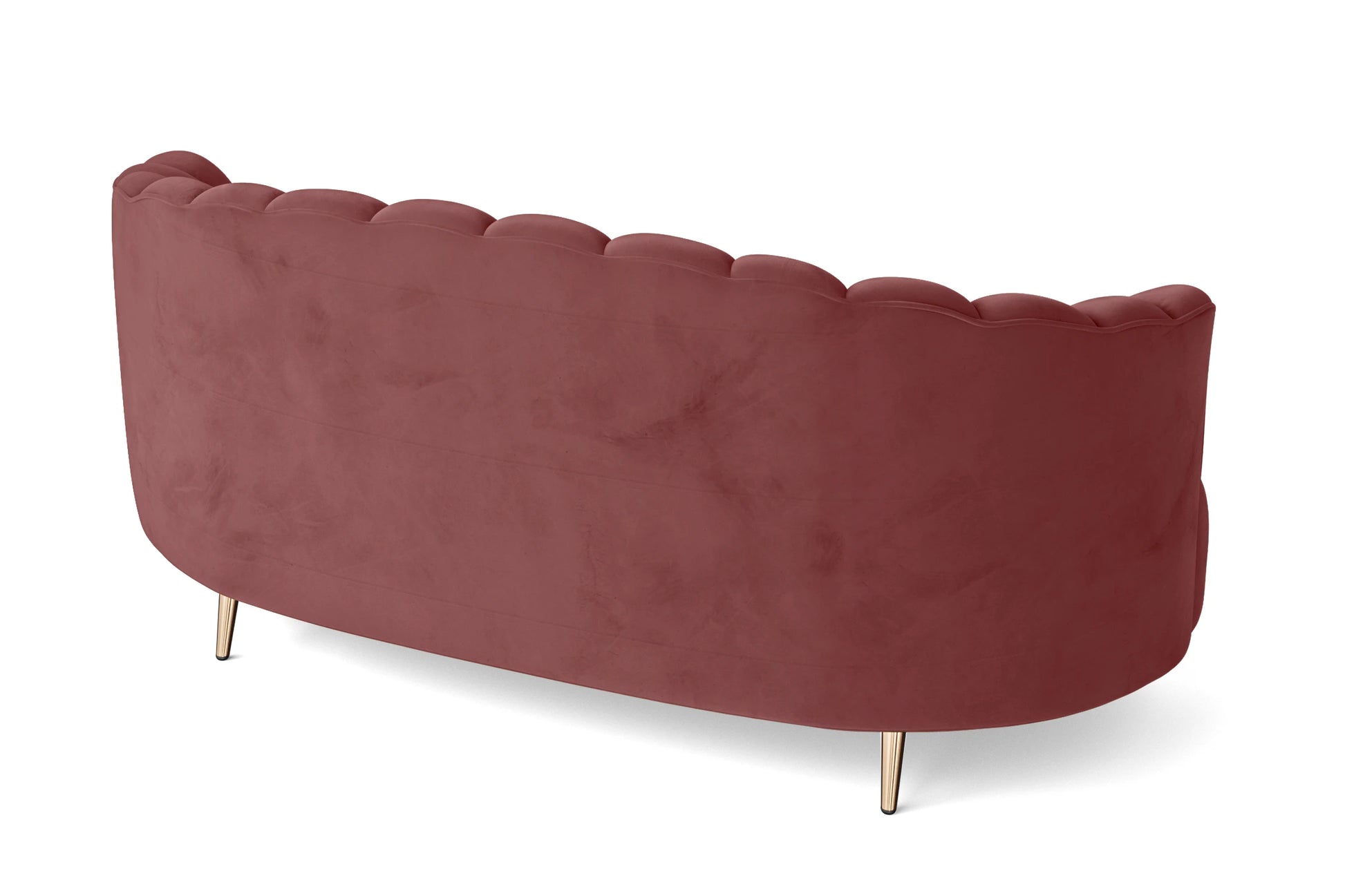 Elena 3 Seater Sofa Pink Velvet