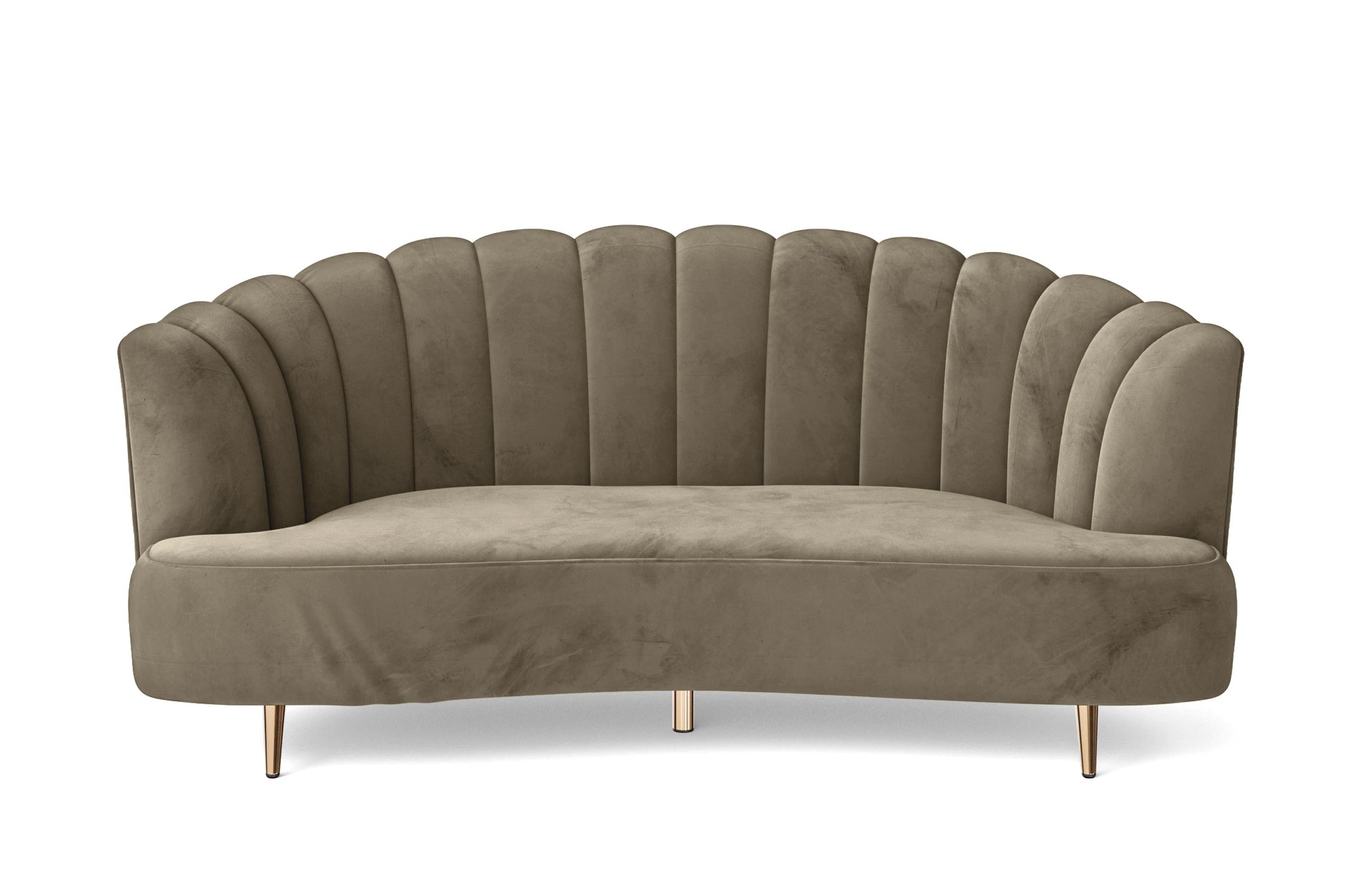 Elena 3 Seater Sofa Sand Velvet