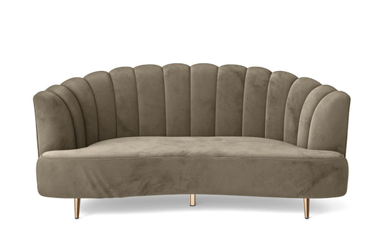 Elena 3 Seater Sofa Sand Velvet