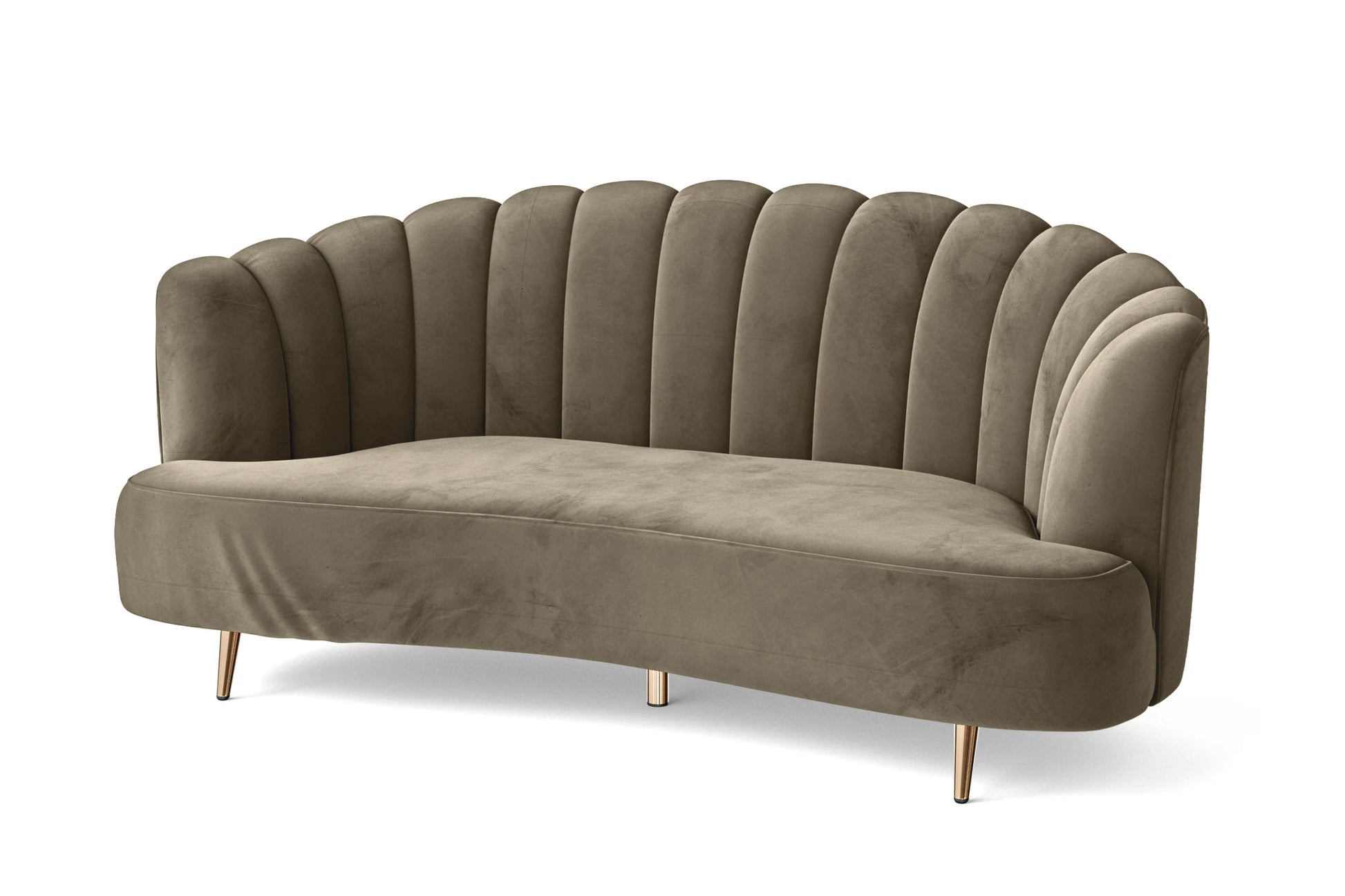 Elena 3 Seater Sofa Sand Velvet