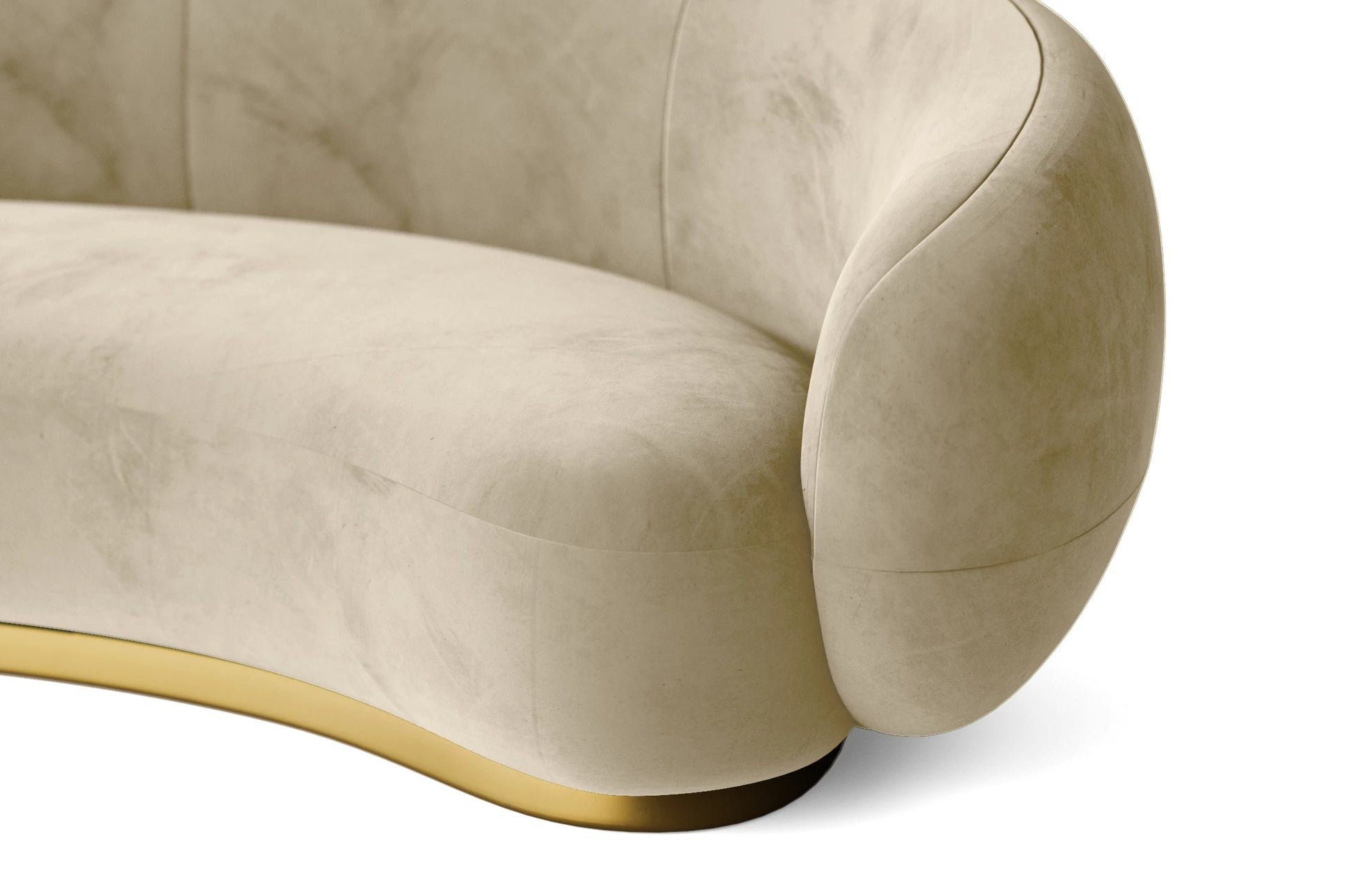 Elkton Armchair Cream Velvet