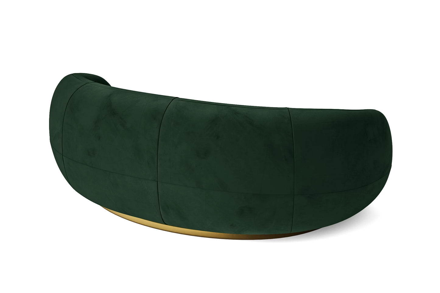 Elkton 3 Seater Sofa Green Velvet