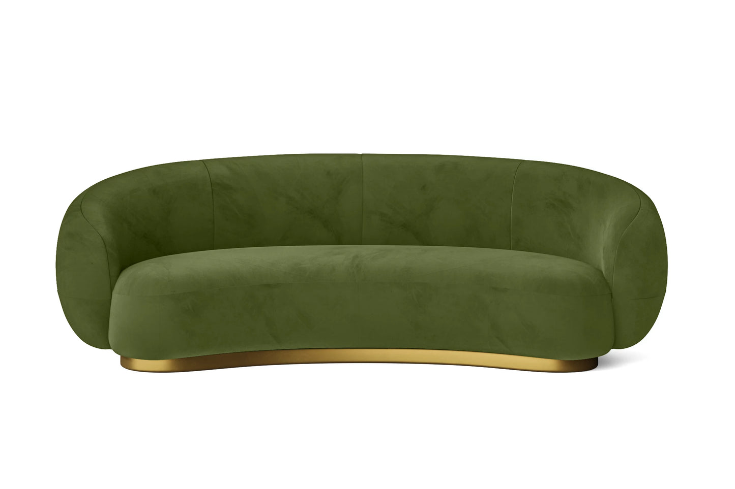 Elkton 3 Seater Sofa Lime Velvet