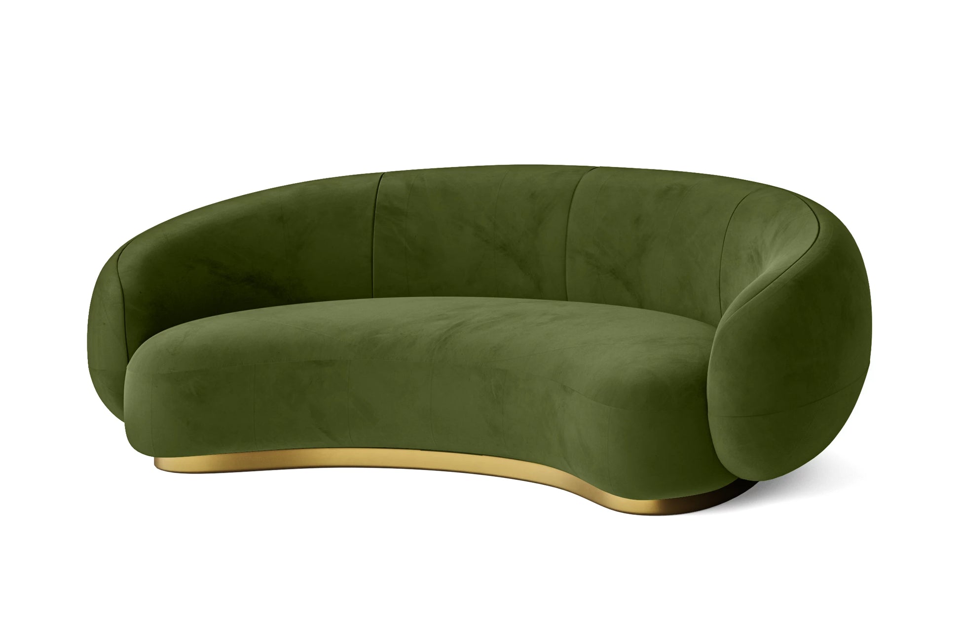 Elkton 3 Seater Sofa Lime Velvet