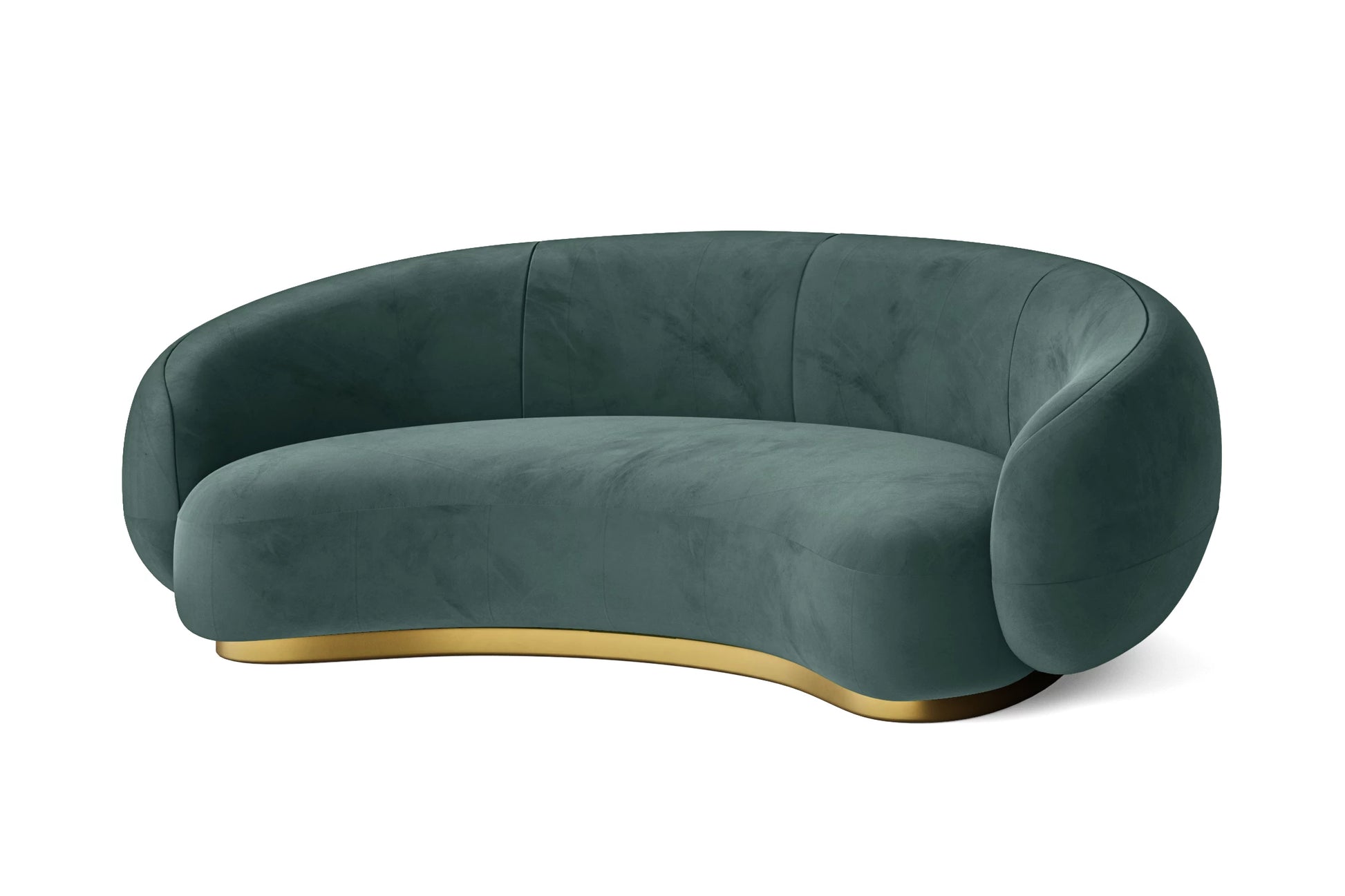 Elkton 3 Seater Sofa Teal Velvet