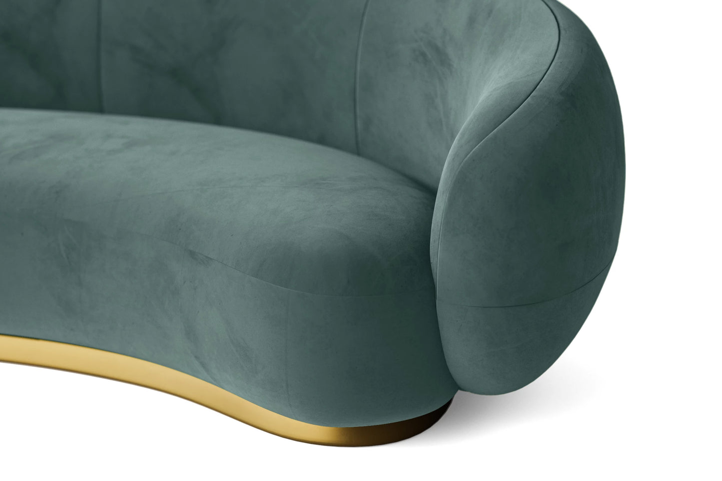 Elkton 4 Seater Sofa Teal Velvet