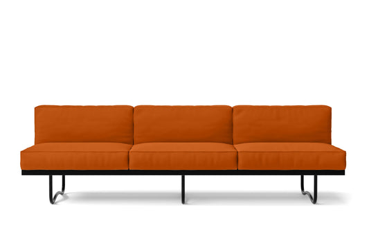 Emilia 3 Seater Sofa Orange Leather