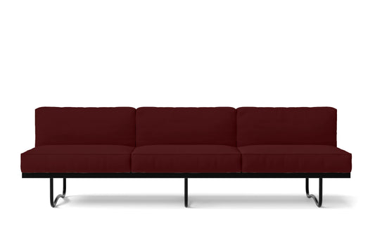 Emilia 3 Seater Sofa Red Leather