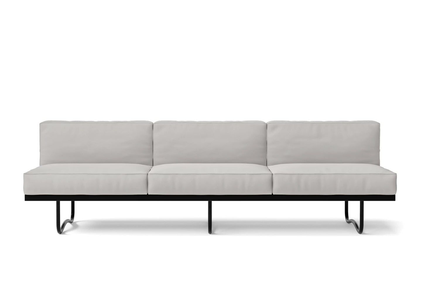 Emilia 3 Seater Sofa White Leather