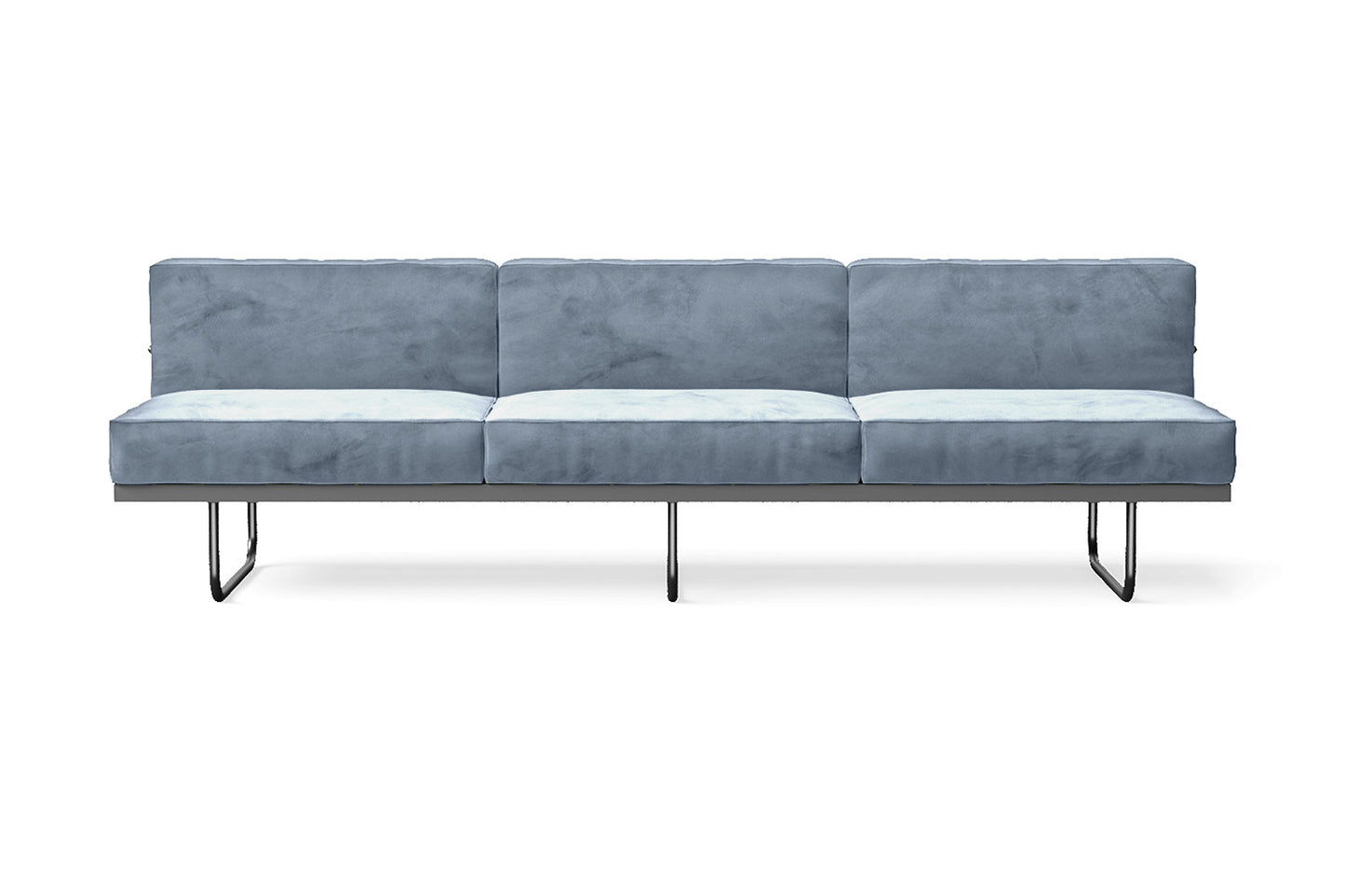 Emilia 3 Seater Sofa Baby Blue Velvet