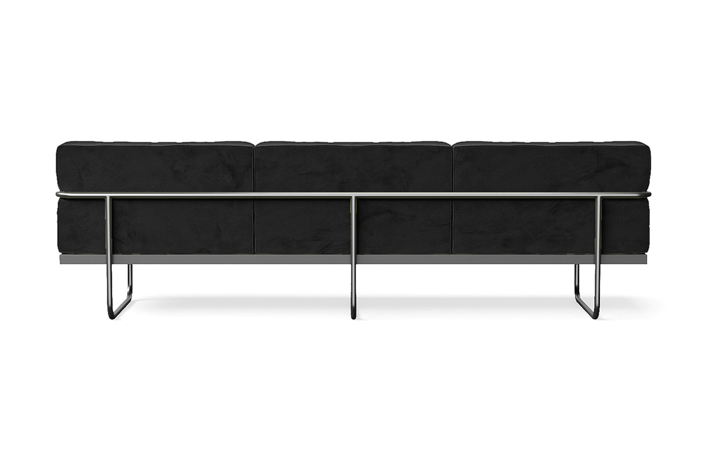 Emilia 3 Seater Sofa Black Velvet