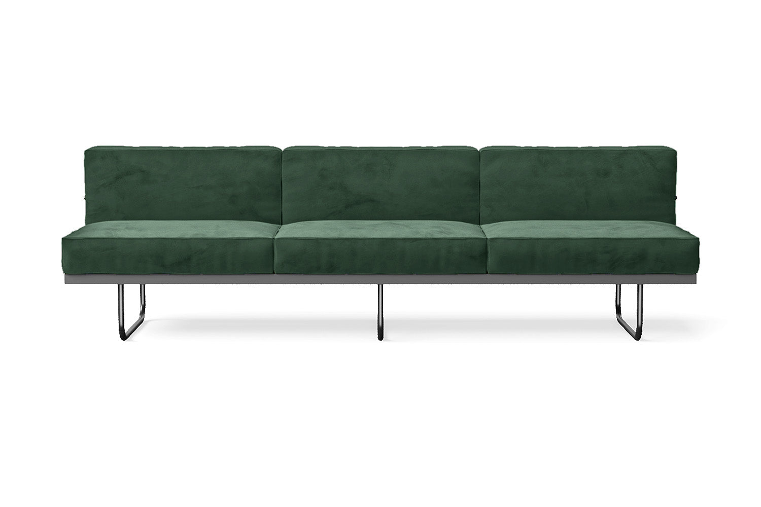 Emilia 3 Seater Sofa Green Velvet