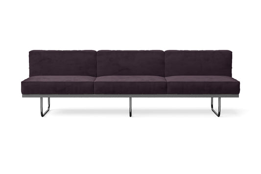 Emilia 3 Seater Sofa Purple Velvet