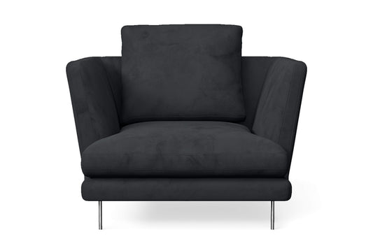 Faenza Armchair Dark Grey Velvet