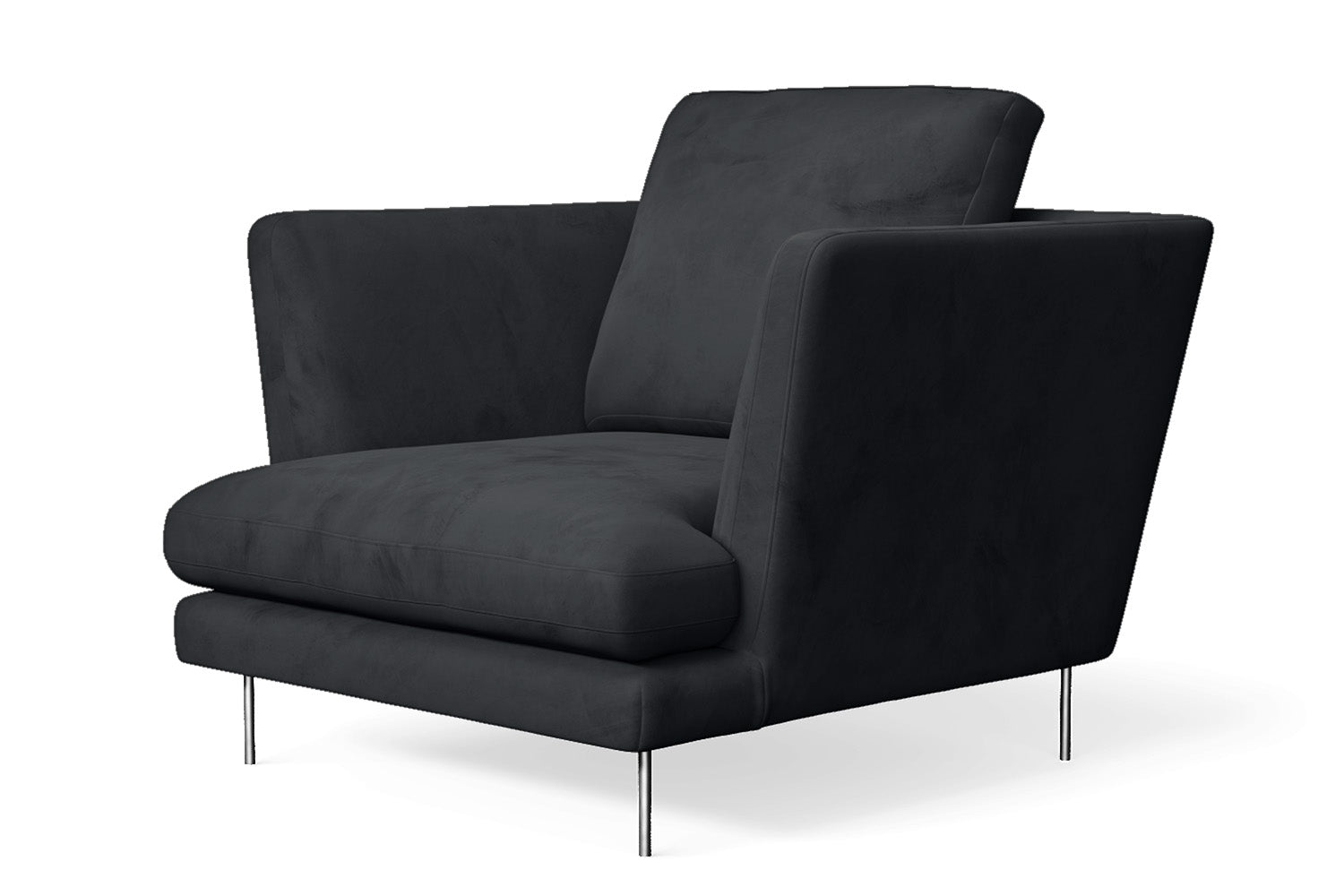 Faenza Armchair Dark Grey Velvet