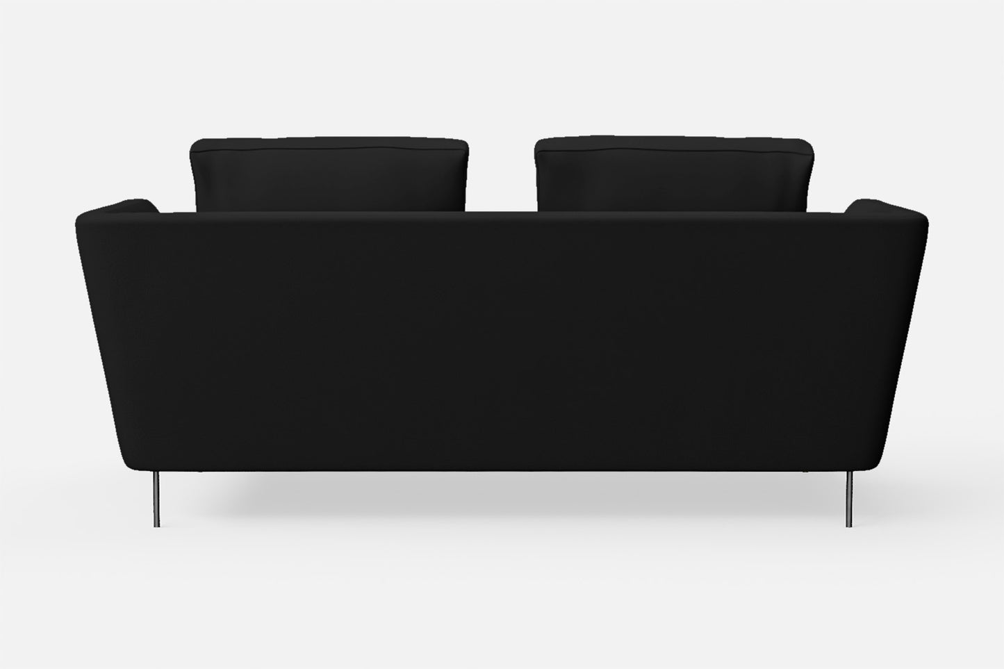 Faenza 2 Seater Sofa Black Leather