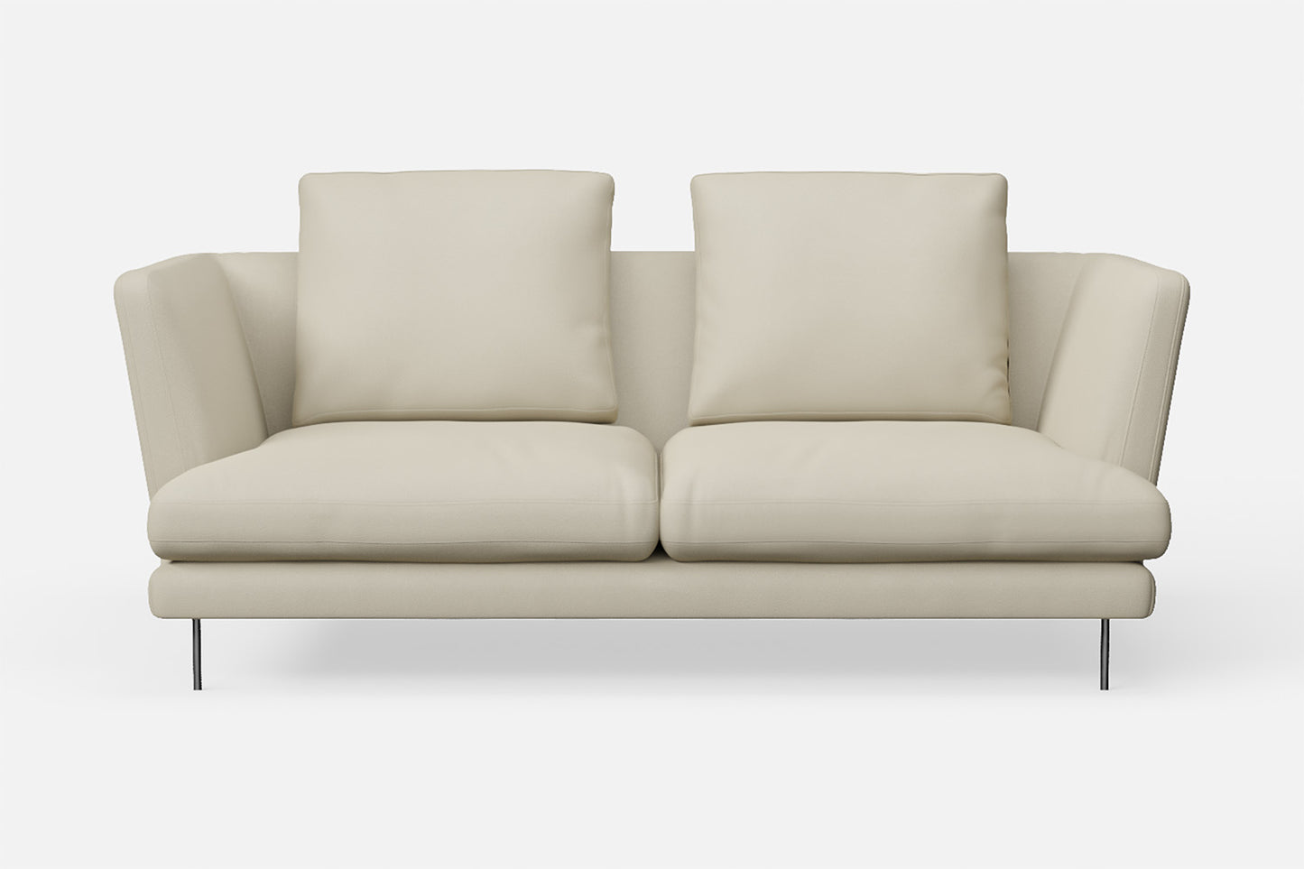 Faenza 2 Seater Sofa Cream Leather