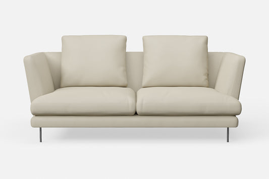 Faenza 2 Seater Sofa Cream Leather