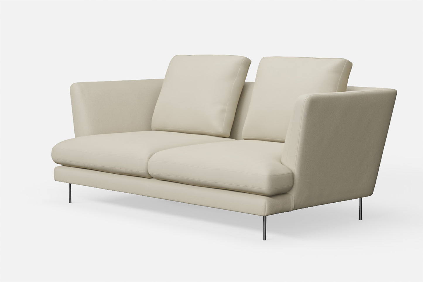 Faenza 2 Seater Sofa Cream Leather