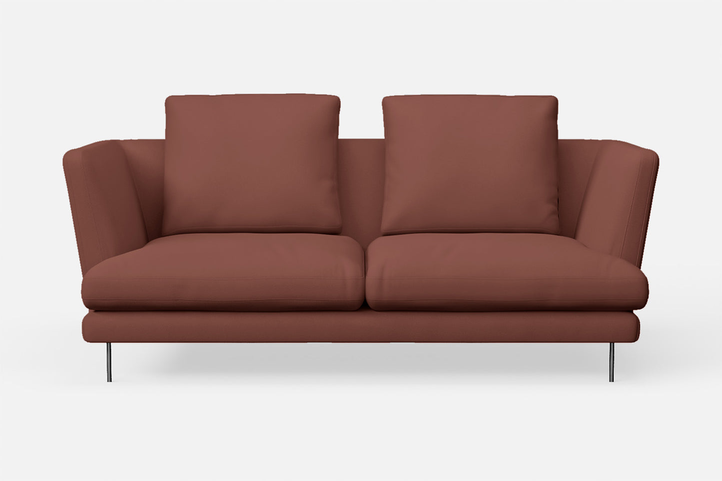 Faenza 2 Seater Sofa Mauve Leather