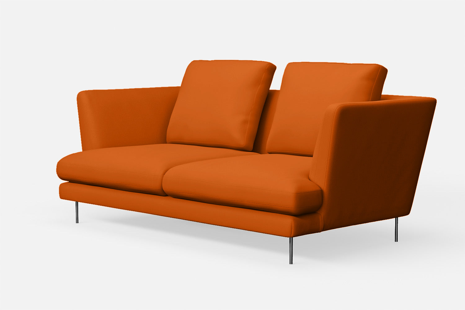 Faenza 2 Seater Sofa Orange Leather