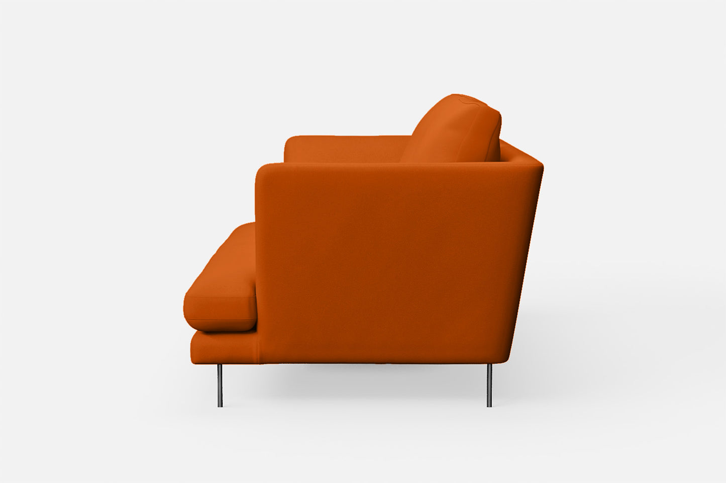 Faenza 2 Seater Sofa Orange Leather