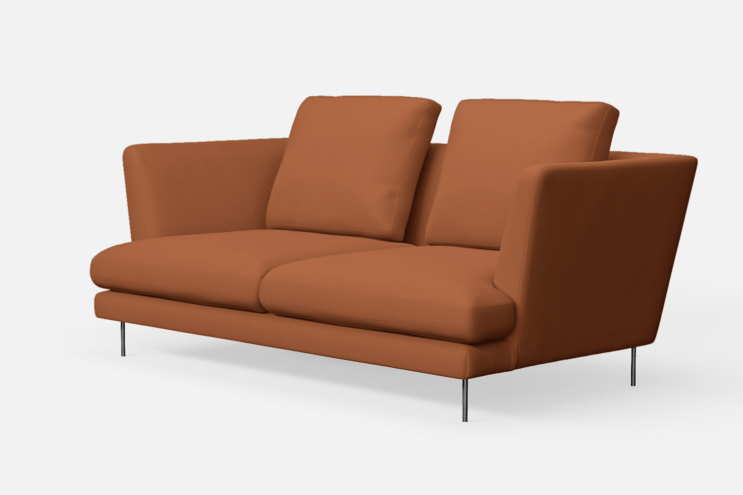 Faenza 2 Seater Sofa Tan Brown Leather