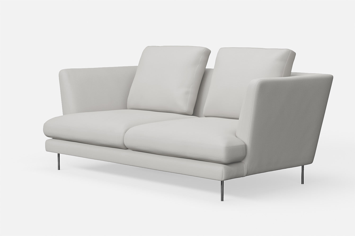 Faenza 2 Seater Sofa White Leather