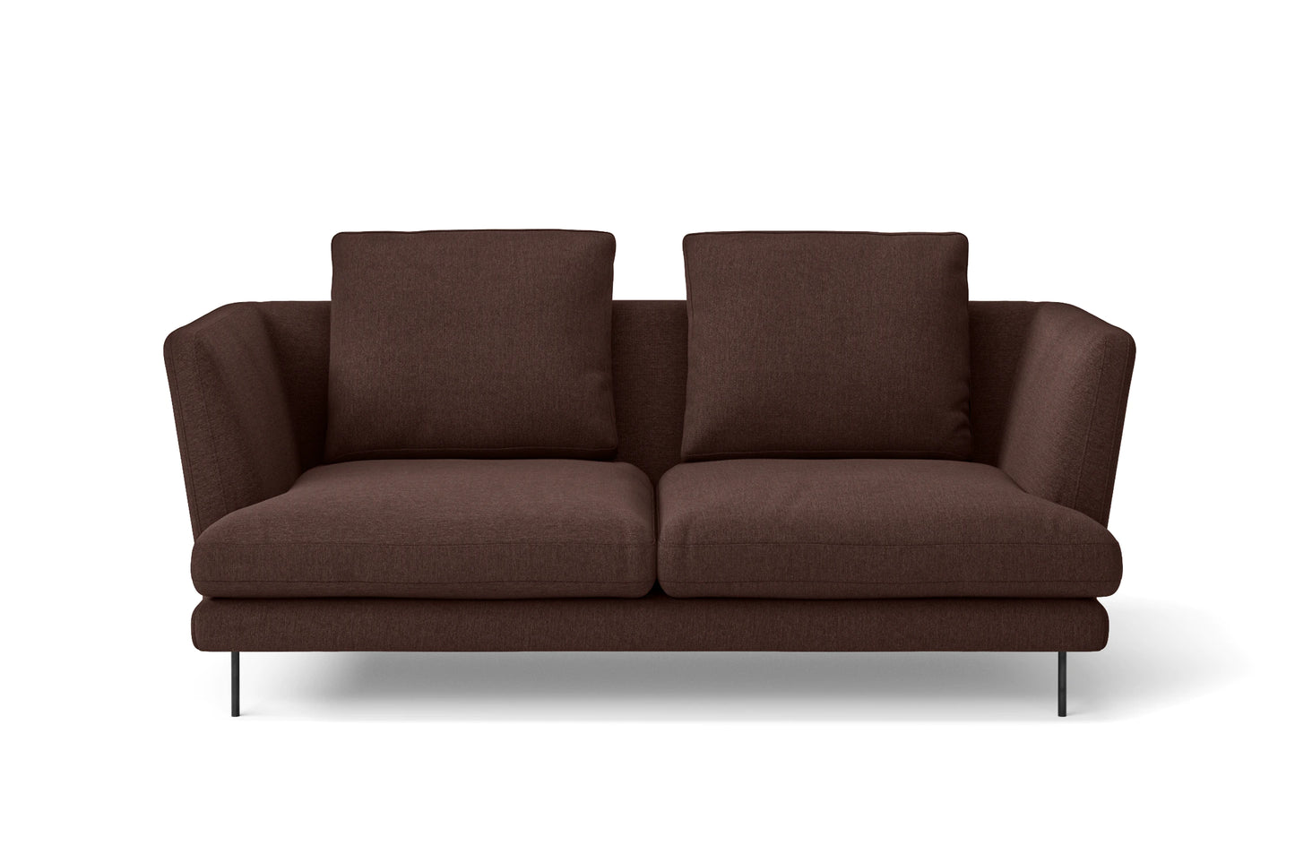 Faenza 2 Seater Sofa Coffee Brown Linen Fabric