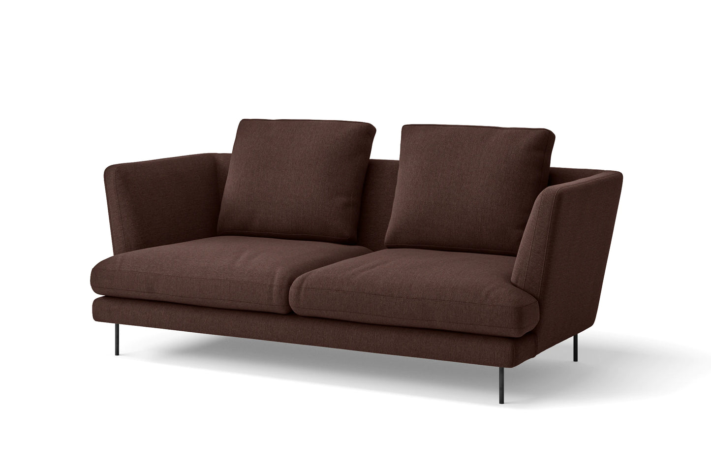 Faenza 2 Seater Sofa Coffee Brown Linen Fabric