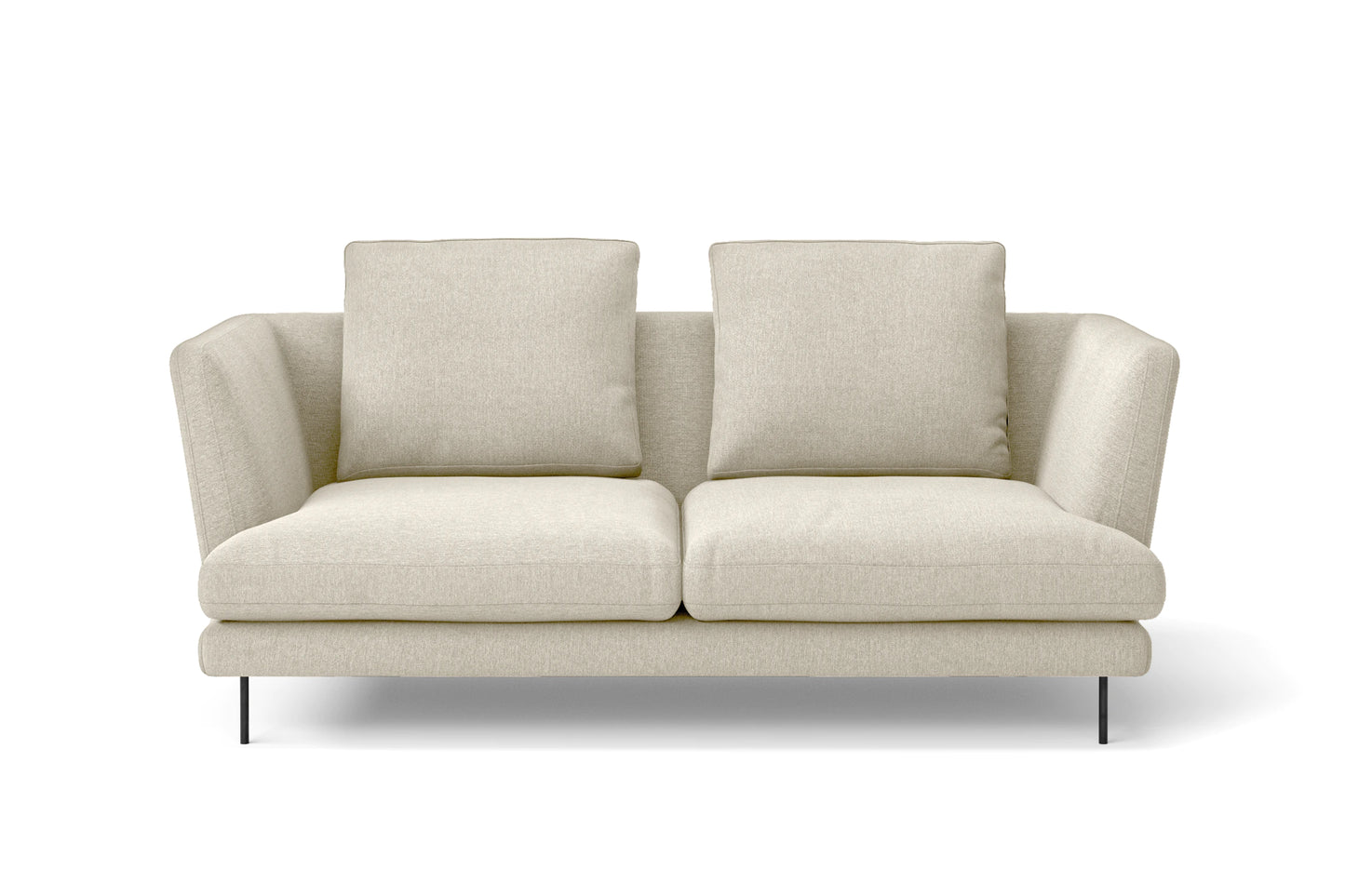 Faenza 2 Seater Sofa Cream Linen Fabric