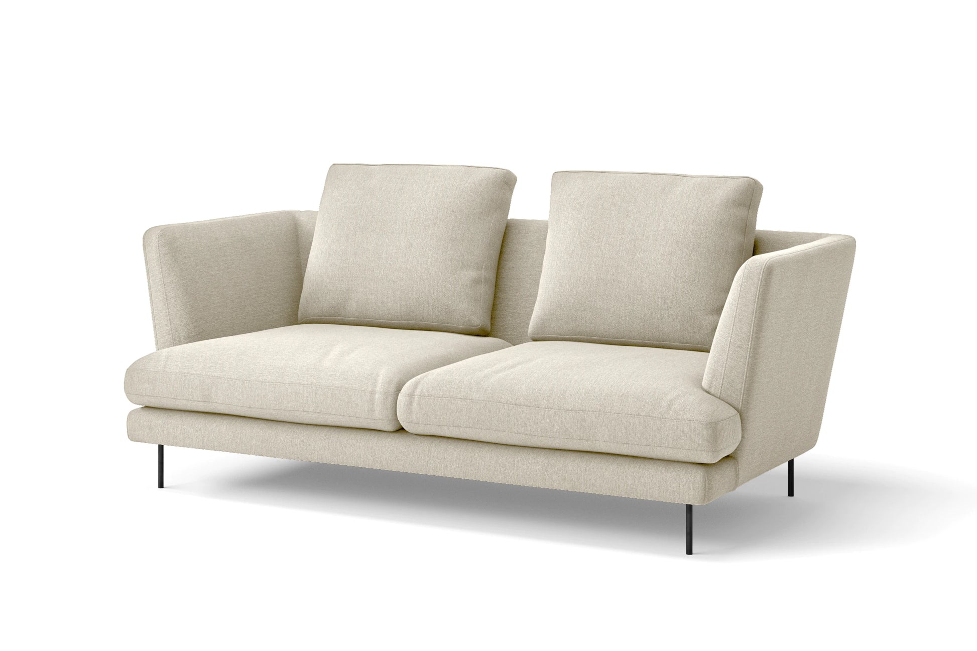 Faenza 2 Seater Sofa Cream Linen Fabric