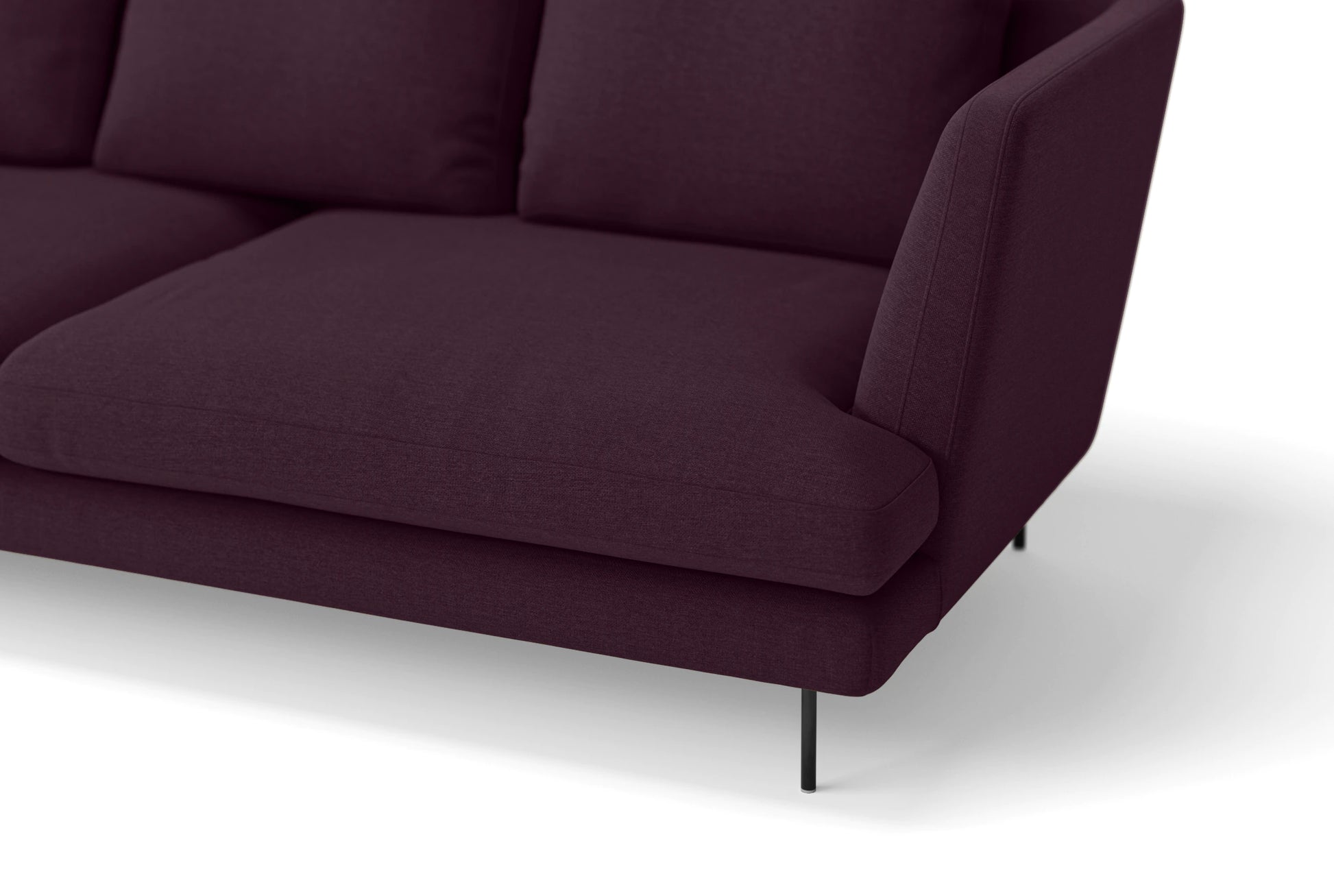 Faenza 2 Seater Sofa Purple Linen Fabric