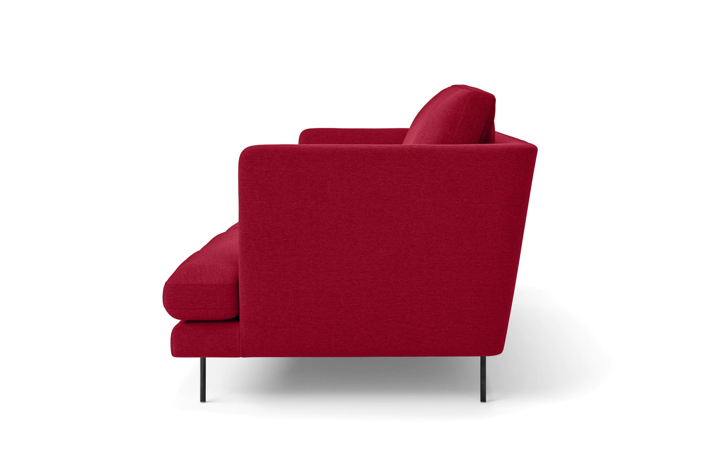 Faenza 2 Seater Sofa Red Linen Fabric