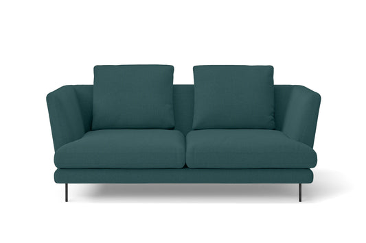 Faenza 2 Seater Sofa Teal Linen Fabric