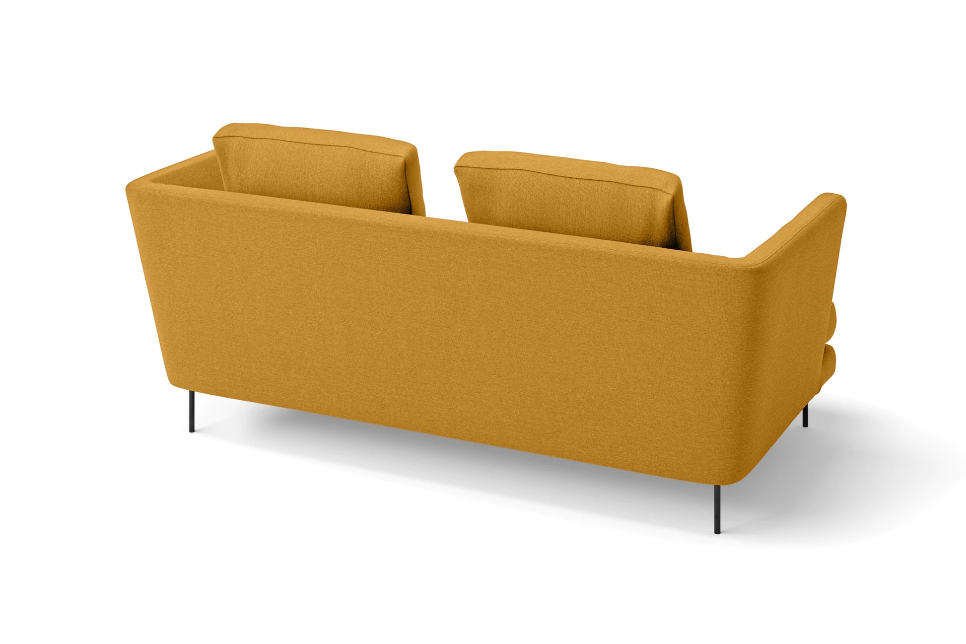 Faenza 2 Seater Sofa Yellow Linen Fabric