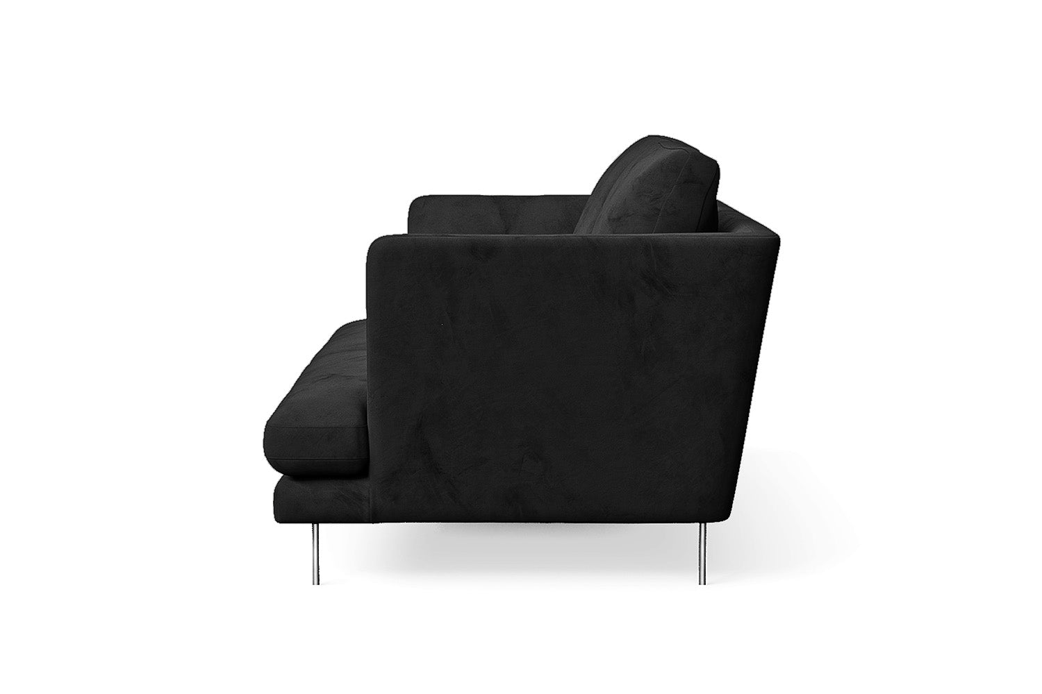 Faenza 2 Seater Sofa Black Velvet