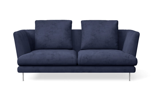 Faenza 2 Seater Sofa Dark Blue Velvet