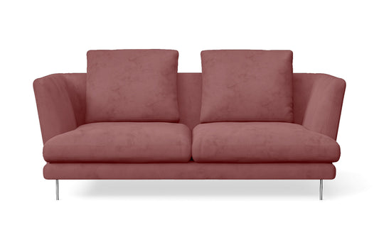 Faenza 2 Seater Sofa Pink Velvet